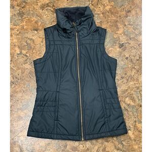 COLUMBIA Black fleece lined Shining Light Insulated Vest Jacket women’s XS